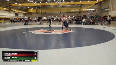 285 lbs Cons. Round 3 - Robert West, Lycoming vs Nick Barrett, Alfred State