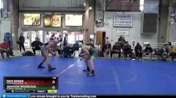 130 lbs Round 4 (6 Team) - Nick Singer, PA Alliance Black vs Grayson Woodcock, Dynasty Bad Boy