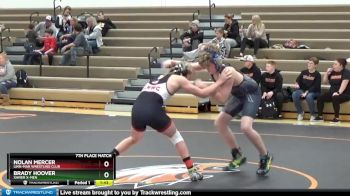 J-8 lbs 7th Place Match - Nolan Mercer, Linn-Mar Wrestling Club vs Brady Hoover, Xavier X-men