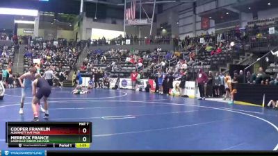 130 lbs Champ. Round 2 - Cooper Franklin, Alburnett Mat Pack vs Merreck France, Louisville Wrestling Club