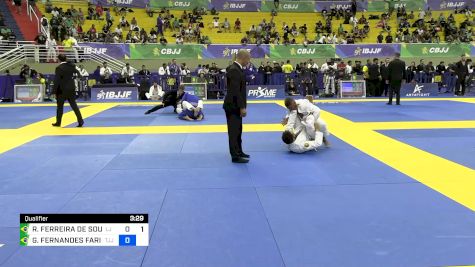 REGINALDO FERREIRA DE SOUZA vs GEANFRANCESCO FERNANDES FARIA 2024 Brasileiro Jiu-Jitsu IBJJF