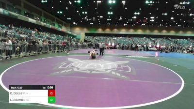 138 lbs Consi Of 16 #1 - Oscar Doces, West Linn vs Lonnie Adams, Churchill County