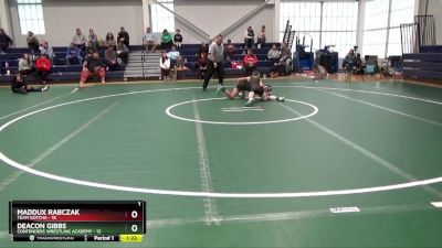 84 lbs Round 2 (16 Team) - Deacon Gibbs, Contenders Wrestling Academy vs Maddux Rabczak, Team Gotcha