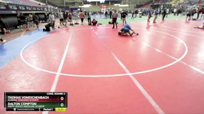 150 lbs Cons. Round 2 - Dalton Compton, North DeSoto Wrestling Academy vs Thomas VonEschenbach, Alabama Takedown Academy