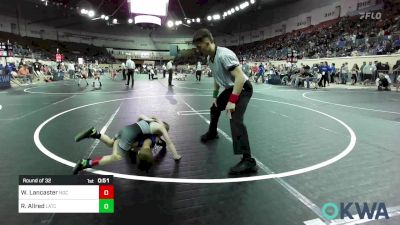 46 lbs Round Of 32 - Wyatt Lancaster, Norman Grappling Club vs Raycen Allred, Little Axe Takedown Club