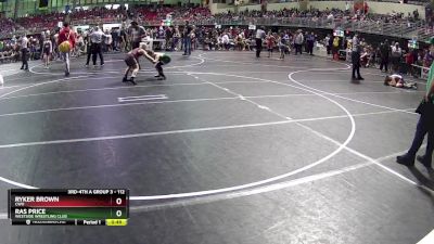 112 lbs Cons. Round 2 - Ryker Brown, CWO vs Ras Price, Westside Wrestling Club