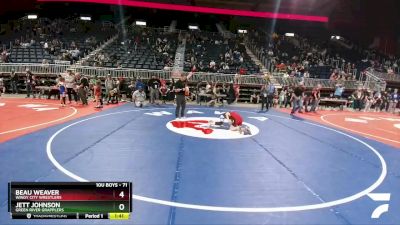 71 lbs Cons. Round 3 - Beau Weaver, Windy City Wrestlers vs Jett Johnson, Green River Grapplers