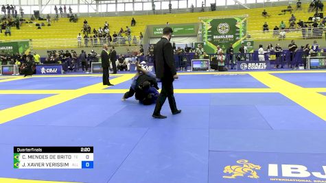 CLAUDIO MENDES DE BRITO JUNIOR vs JOSIMAR XAVIER VERISSIMO 2024 Brasileiro Jiu-Jitsu IBJJF