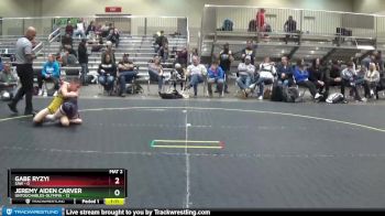 85 lbs Round 3 (6 Team) - Gabe Ryzyi, SAW vs Jeremy Aiden Carver, Untouchables-Olympia