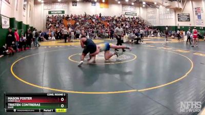 220 lbs Cons. Round 2 - Tristen Contreras, Gahr vs Mason Foster, Chino Hills