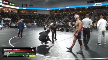 133 lbs Semifinal - Angelo Rini, Columbia vs Brendan Ferretti, Navy