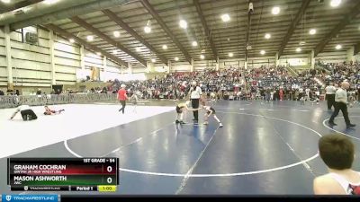 54 lbs Champ. Round 1 - Mason Ashworth, JWC vs Graham Cochran, Uintah Jr High Wrestling