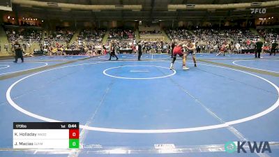 170 lbs Consi Of 16 #2 - Kaden Holladay, Wagoner Takedown Club vs Jaysen Macias, Guymon Wrestling