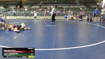 91 lbs Round 2 (4 Team) - Hoyt Washburn, Independence vs Keller Little, Moyer Ultimate Wrestling Club