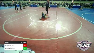 52 lbs Final - Keo Andrist, ReZults Wrestling vs Jaycie Harmon, Duncan Demon Wrestling