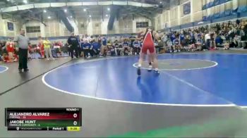 132 lbs Round 1 (4 Team) - Alejandro Alvarez, Portage vs Jakobe Hunt, Franklin Community