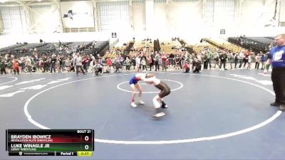 65 lbs Champ. Round 2 - Brayden Ibowicz, Revolution Elite Wrestling vs Luke Winagle Jr, LeRoy Wrestling