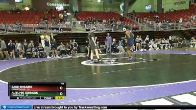 155 lbs Finals (2 Team) - Autumn Johnson, Minden Girls vs Sage Rosario, Manhattan HS