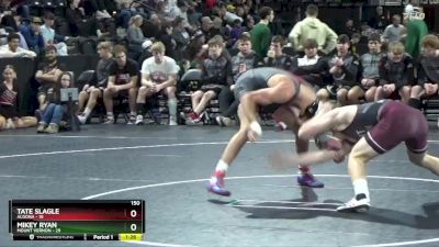 150 lbs Quarterfinal - Mikey Ryan, Mount Vernon vs Tate Slagle, Algona