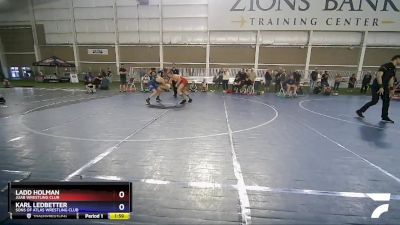 144 lbs 1st Place Match - Ladd Holman, Juab Wrestling Club vs Karl Ledbetter, Sons Of Atlas Wrestling Club