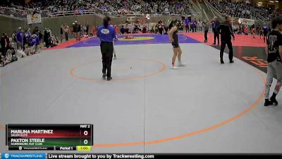 110 lbs Cons. Round 3 - Paxton Steele, Harrisburg Mat Club vs Marlina Martinez, Salem Elite