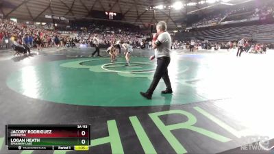 3A 113 lbs Semifinal - Jacoby Rodriguez, Hermiston vs Logan Heath, Spanaway Lake