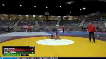 160 lbs Round 2 (4 Team) - Gabe Hasbell, 2/1A Elgin vs Jake Doman, 2/1A Crane