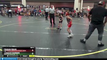 47 lbs Round 1 (4 Team) - Teagan Fields, Contenders Wrestling Academy Green vs Lorenzo Barbieri, Backyard Brawlers