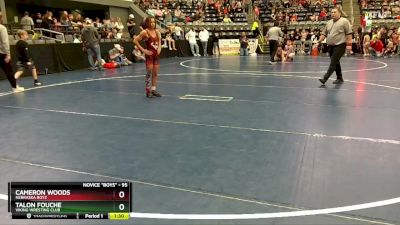 95 lbs Cons. Round 3 - Cameron Woods, Nebraska Boyz vs Talon Fouche, Viking Wresting Club