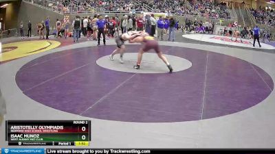 182 lbs Round 2 - Aristotelly Olympiadis, Redmond High School Wrestling vs Isaac Munoz, West Albany Mat Club