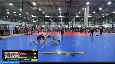 113 lbs Round 3 (4 Team) - Drew Lawrence, NORTH CAROLINA WRESTLING FACTORY - BLUE vs Titus Anderson, SHENANDOAH VALLEY WRESTLING CLUB