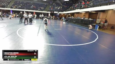 80 lbs Cons. Round 3 - Braxton Brink, DC Elite Wrestling vs Kylan Walsh, DC Elite Wrestling