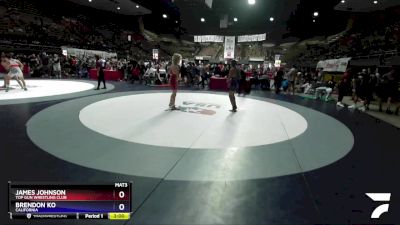 145 lbs Cons. Round 3 - James Johnson, TOP GUN Wrestling Club vs Brendon Ko, California