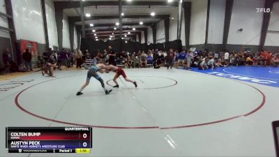 82 lbs Quarterfinal - Colten Bump, NWWC vs Austyn Peck, White River Hornets Wrestling Club