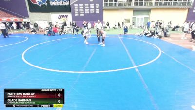 132 lbs Cons. Round 2 - Glade Harman, Champions Wrestling Club vs Matthew Barlay, Askren Wrestling Academy