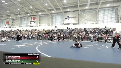 70 lbs Champ. Round 1 - Caleb Gingras, Deep Roots Wrestling Club vs Edward Glinsky, Quaker Wrestling Club