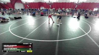 130 lbs Quarterfinal - Meyer Schnoor, Askren Wrestling vs Easton Brunett, Sarbacker Wrestling Academy