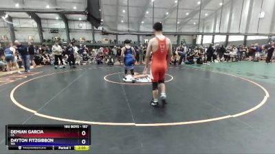 157 lbs Cons. Round 4 - Demian Garcia, CA vs Dayton Fitzgibbon, WA