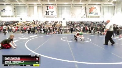 63 lbs Quarterfinal - Owen Swiernik, Beaver River Wrestling vs Bruno Muscarella, WRCL Wrestling Club