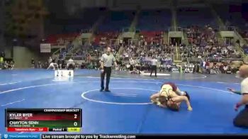 182 lbs Quarterfinals (8 Team) - Kyler Byer, W2-Minot vs Chayton Senn, E3-Fargo Davies