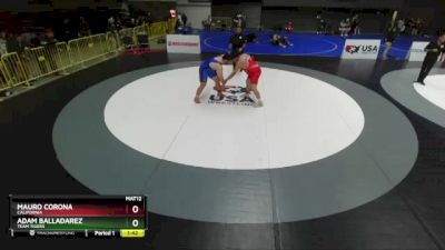 125 lbs Semifinal - Mauro Corona, California vs Adam Balladarez, Team Tigers