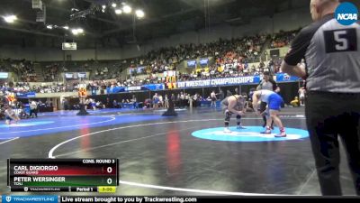 285 lbs Cons. Round 3 - Peter Wersinger, TCNJ vs Carl DiGiorgio, Coast Guard