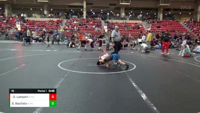 76 lbs 1st Place Match - Danny Lampert, Winfield Youth Wrestling Club vs Gabriel Bautista, Garden City Wrestling Club