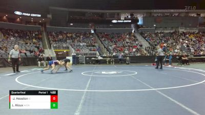 113 lbs Quarterfinal - Jackson Heaston, Indian Creek vs Luke Rioux, Avon