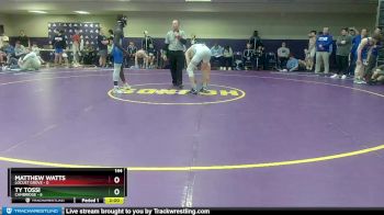 144 lbs Semis & 1st Wb (8 Team) - Ty Tossi, Cambridge vs Matthew Watts, Locust Grove