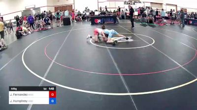 44 kg Rnd Of 64 - Josiah Fernandez, Widefield Wrestling Club vs Jackson Humphrey, High Desert Wrestling Club