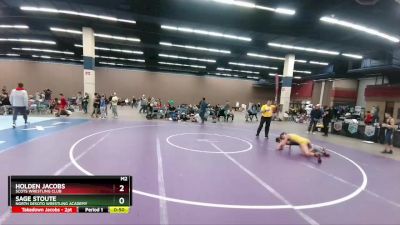 106 lbs Cons. Round 2 - Sage Stoute, North DeSoto Wrestling Academy vs Holden Jacobs, Scots Wrestling Club