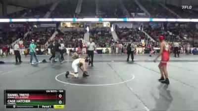 105 lbs Cons. Round 2 - Daniel Treto, Dodge City Academy vs Cage Hatcher, Carroll