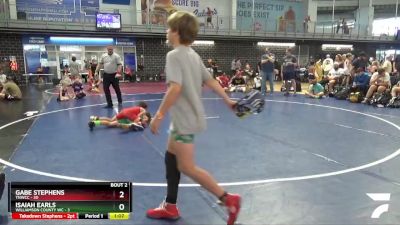 75 lbs Quarterfinals (8 Team) - Gabe Stephens, TNWCC vs Isaiah Earls, Williamson County WC