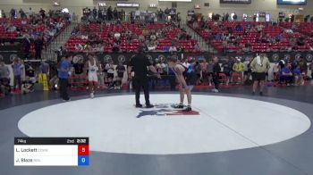 74 kg Rnd Of 16 - Ladarion Lockett, Cowboy Wrestling Club vs Joseph Blaze, Boilermaker RTC